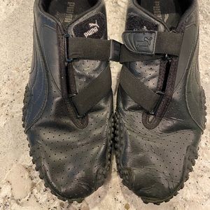 Puma Leather Sneakers with Velcro Closure